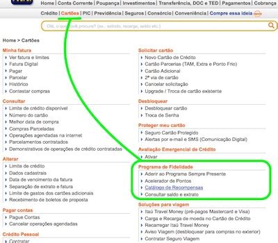 Catalogo Programa Sempre Presente Itaucard Resgate