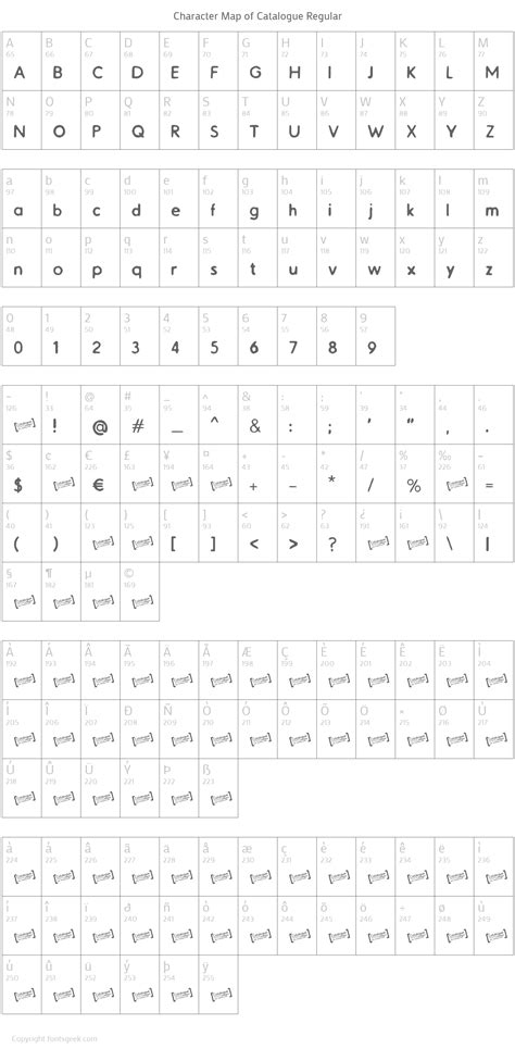 Catalogue Regular Font