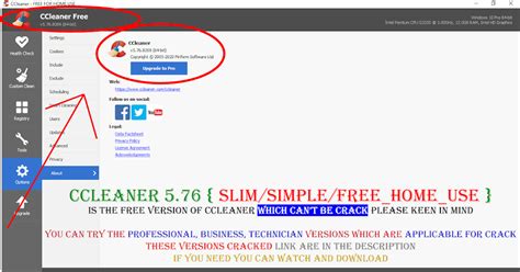 ccleaner free home use, Ccleaner for windows 10 and pc. Ccleaner 5.76  slim/simple/free_home_use 