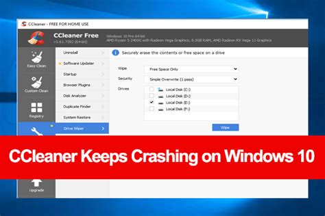 ccleaner keeps crashing, 6 ways to fix ccleaner keeps crashing on windows 10/11. Ccleaner crashing