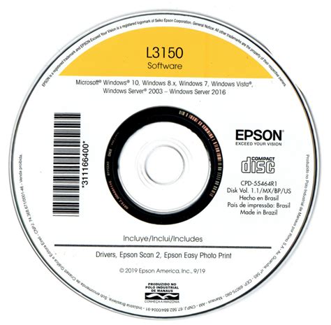 cd driver epson l3150, Cd de driver epson l3150