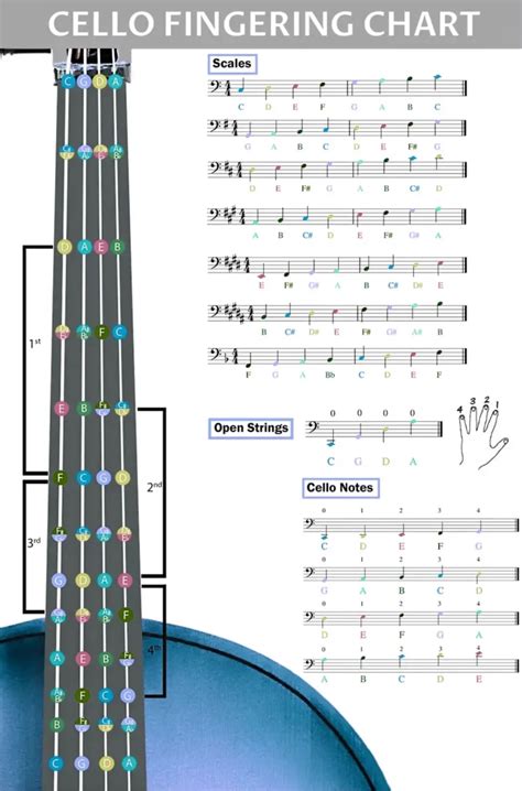 Cello Finger Chart