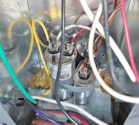 central air conditioner capacitor wiring 