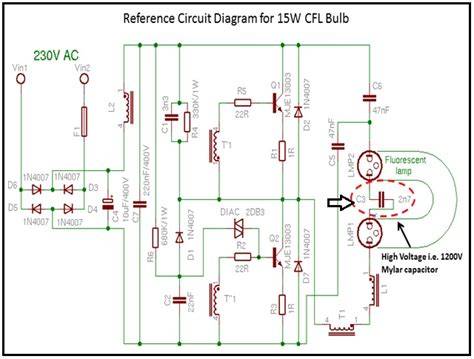 cfl driver wiring diagram 