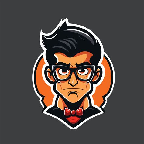 character logo design, Big chef mascot character logo design royalty free vector