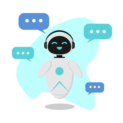 chat bot clip art, Chat bot vector illustration. service chat bot character with flat