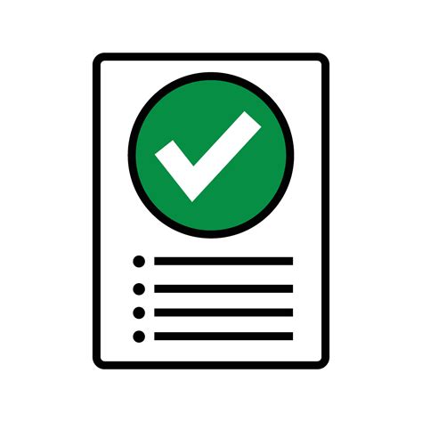 check mark document icon, Document with check mark icon. compliance document icon in flat style
