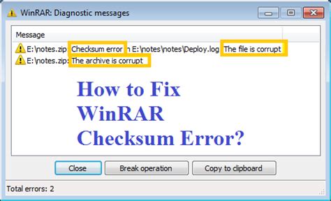 checksum error winrar meaning, 6 solutions to remove the checksum error winrar [new update]