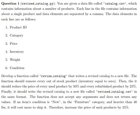 Chegg Revised Catalog Py Question 1