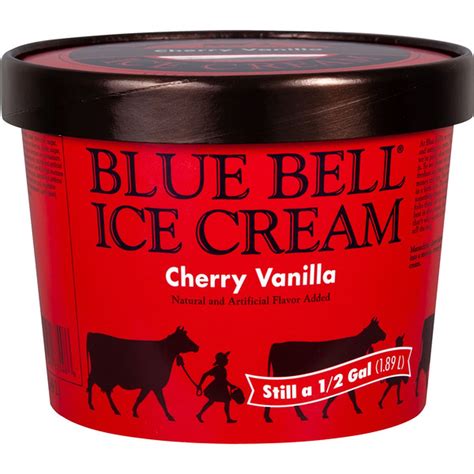 cherry vanilla blue bell ice cream