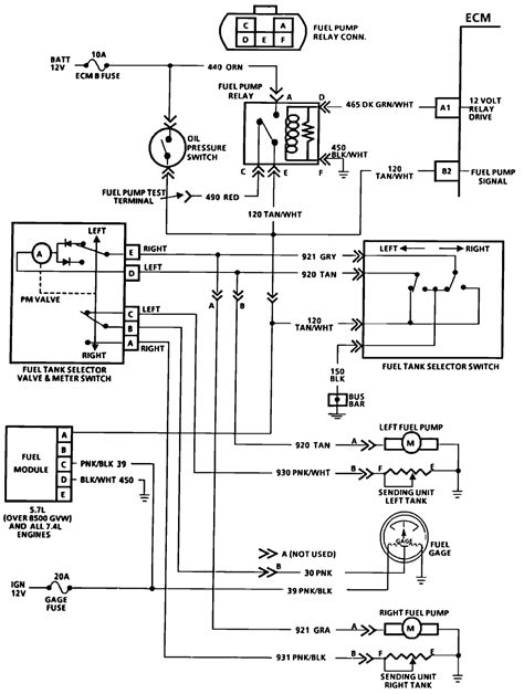 chevrolet fuel pump wiring diagram 