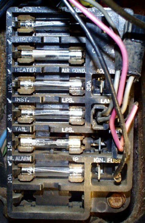 chevrolet fuse panel diagram 