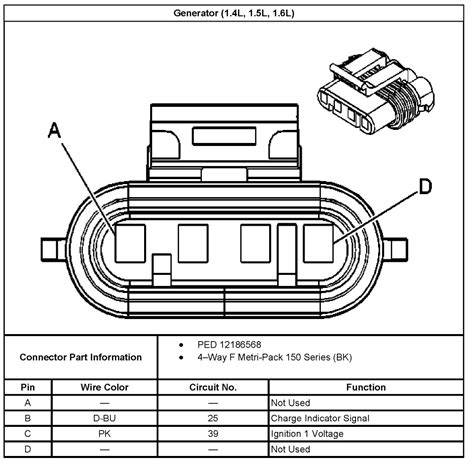 chevy aveo alternator wiring 