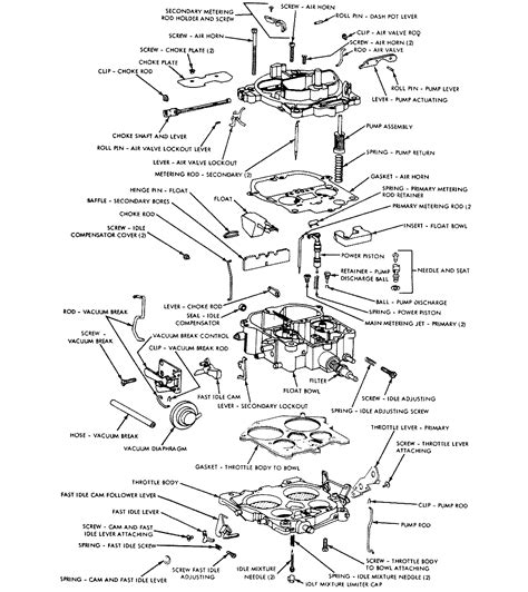 chevy carburetor diagram 