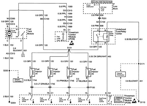 chevy cavalier fuel system diagram 