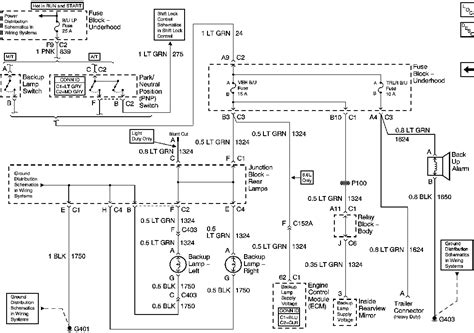 chevy silverado backup light wiring diagram 