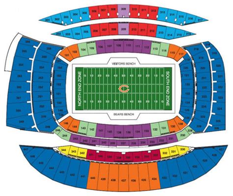 Chicago Bears Stadium Seating Chart