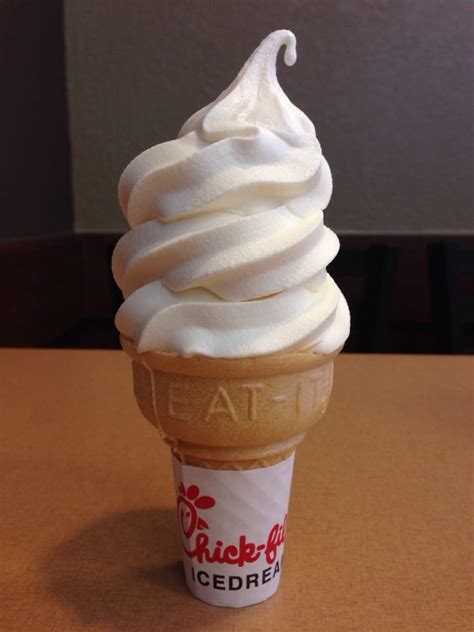 chick fil a ice cream cone