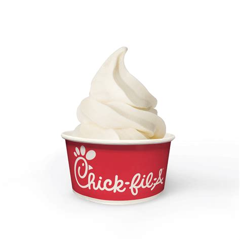 chick fil a ice cream cone calories
