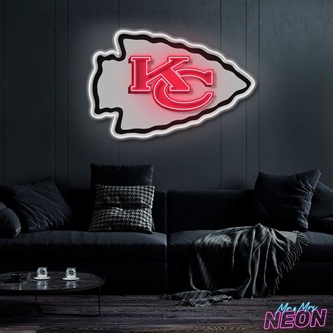 chiefs light up sign, Kansas city chiefs light-up sign w/ color changing led remote