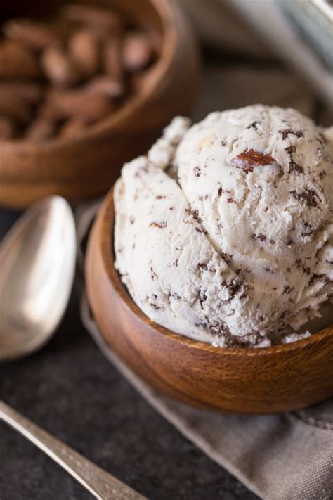 chocolate almond ice cream