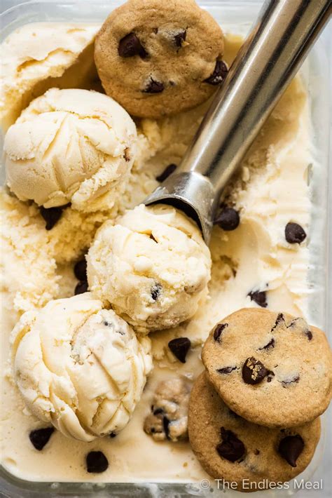 chocolate chip cookie dough ice cream recipe