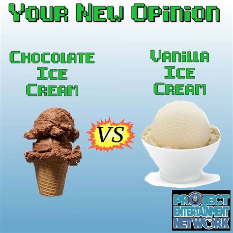 chocolate ice cream vs vanilla