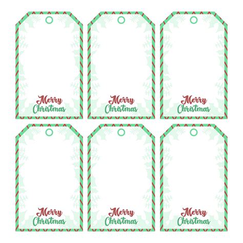 Christmas Present Tag Template
