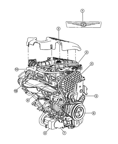 chrysler pt cruiser engine parts diagram 