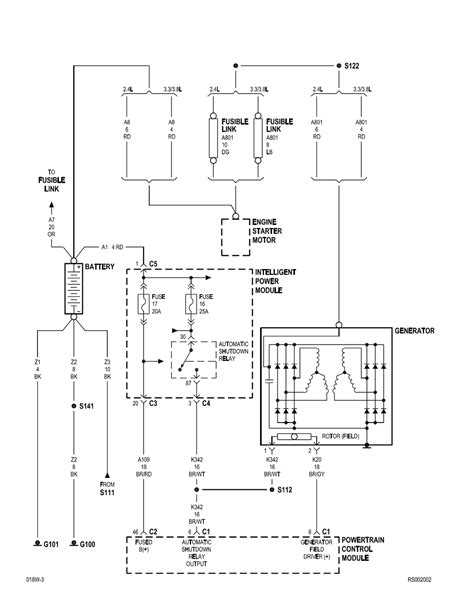 chrysler town and country starter wiring diagram 