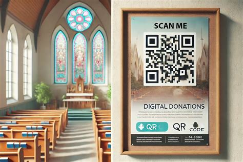 church app qr code poster, Church center app qr code