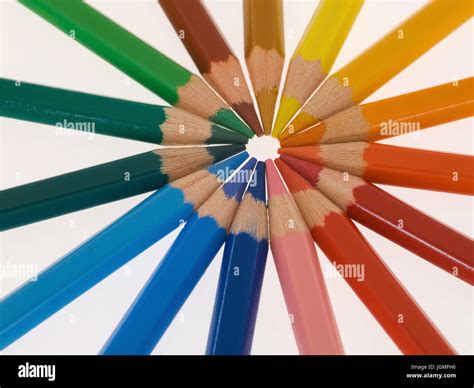 circle coloured in crayon, Coloured colour circle