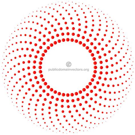 circle vector clip art red dots, Red dotted circle clip art at clker.com