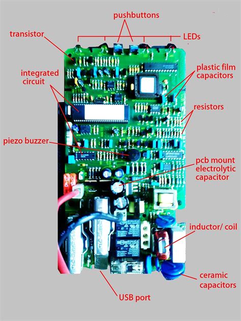 circuit board parts diagram name 