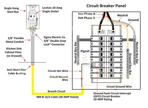 circuit breaker wiring diagram range 