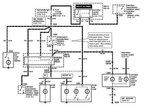 circuit diagram 97 ford ranger 