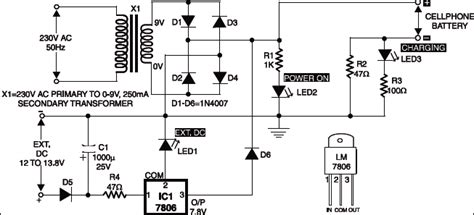 circuit diagram nokia charger 