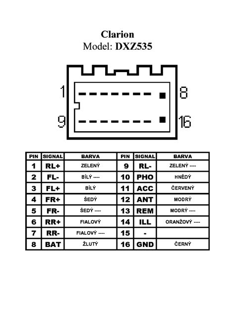 clarion nx409 wiring diagram 