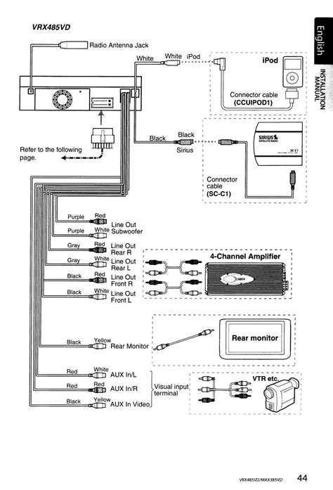 clarion vrx755vd wire harness diagram 