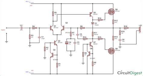 class d amplifier circuit diagram 