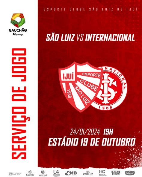 classificações de esporte clube são luiz x internacional