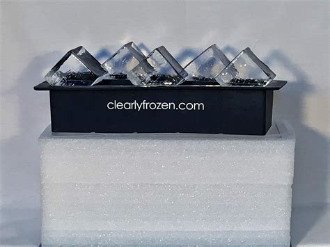 clear ice cube tray
