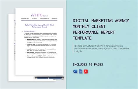 Client Monthly Report Template