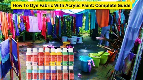 clothes dye acrylic paint, How to dye clothes with acrylic paint