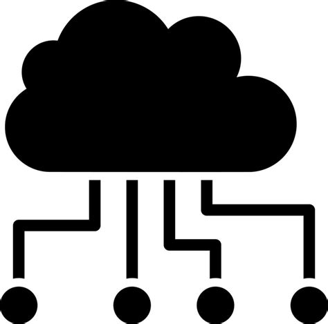 cloud computing icon black white, Cloud computing icon in black and white color. 24275461 vector art at