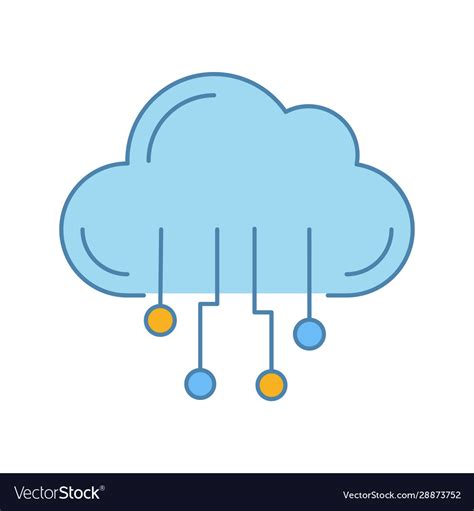 cloud computing icon in lemon color, Cloud computing icons flat vector set. Cloud computing flat icons set