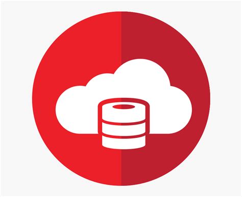 cloud computing icon red, Cloud computing connection icon digital red vector image