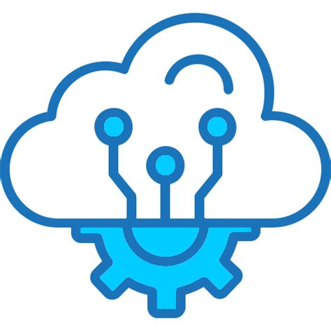 cloud computong blue icon, Cloud computing icon on blue background 14434802 vector art at vecteezy