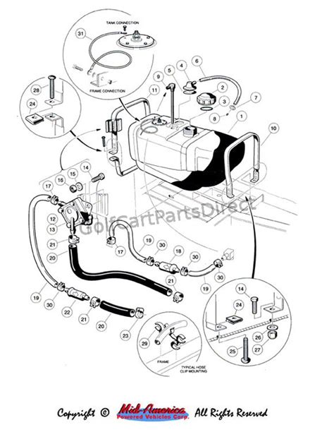 club car fuel pump diagram 