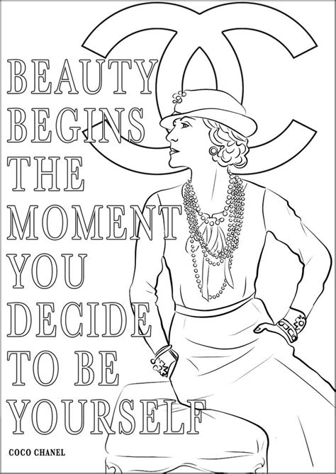 coco chanel coloring pages, Coco chanel coloring pages